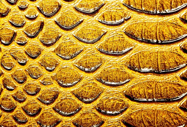 黄色いヘビの皮膚の背景 — ストック写真