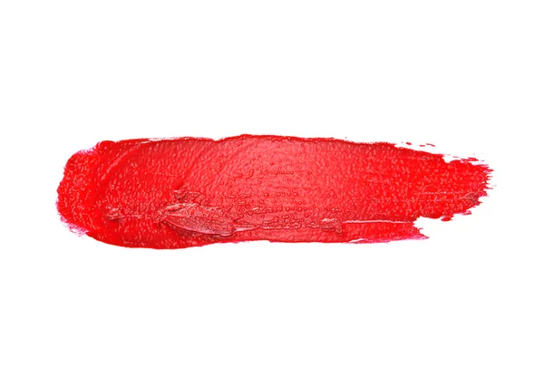 Acidente vascular cerebral batom cor vermelha no fundo branco — Fotografia de Stock