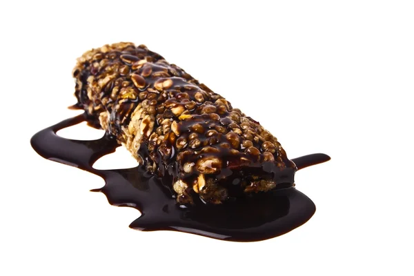 Zdrowy Couscous z czekolady na białym tle — Zdjęcie stockowe