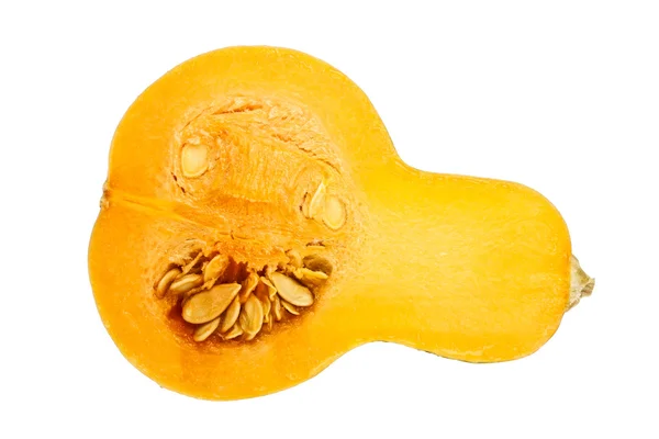 Butternut-Kürbis isoliert auf weißem Hintergrund — Stockfoto