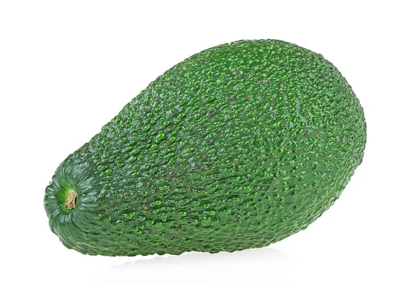 Green Avocado Isolated White Background — Stock Photo, Image
