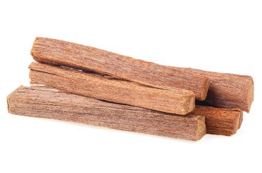 Sandalwood sticks isolated on a white background. Red sandalwood. clipart