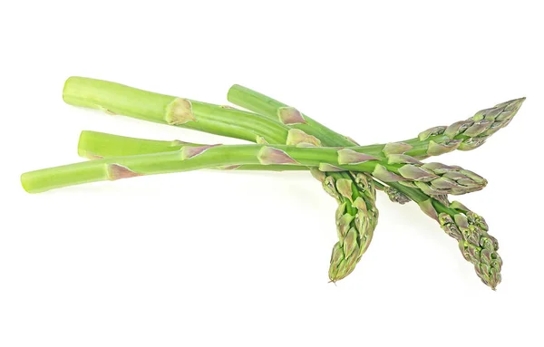 Heerlijke Verse Asperges Geïsoleerd Witte Achtergrond — Stockfoto