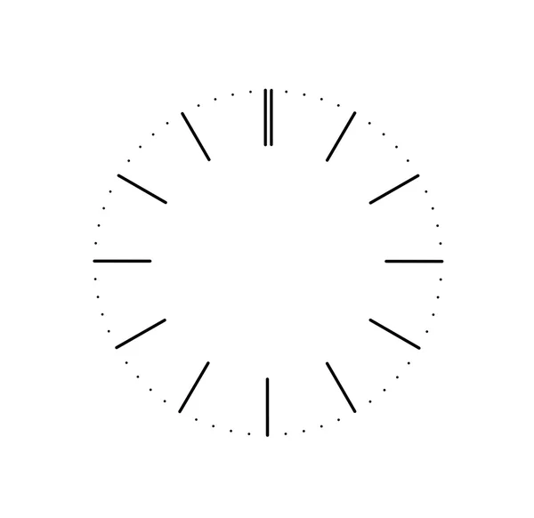 Cadran horloge sur fond blanc — Photo