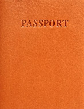 Kahverengi deri kapağı için pasaport, artalanları kullanabilirsiniz