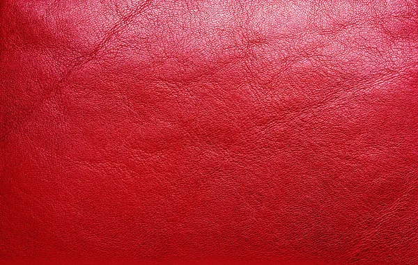 Red leather texture, can use as background — Stockfoto