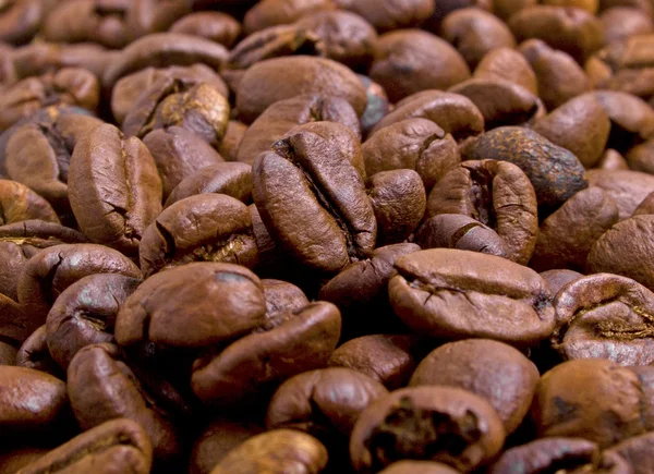 Chicchi di caffè come sfondo — Foto Stock