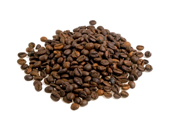 白を基調としたコーヒー豆 — ストック写真
