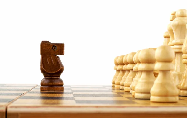 Chess pieces on a chess board — Stock Photo, Image