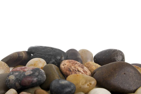 Pedras isoladas no fundo branco — Fotografia de Stock