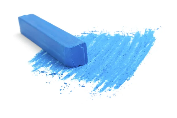 Blue chalk pastels, education — Stock Photo, Image