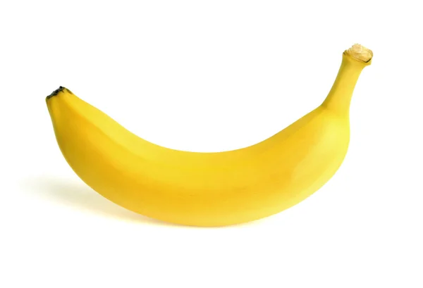 Frische reife Banane isoliert auf weißem Hintergrund — Stockfoto