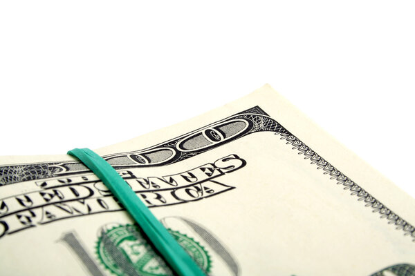 American dollars. Macro image. 