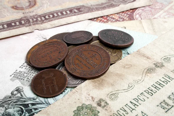 Давньоруський грошей і монет — стокове фото