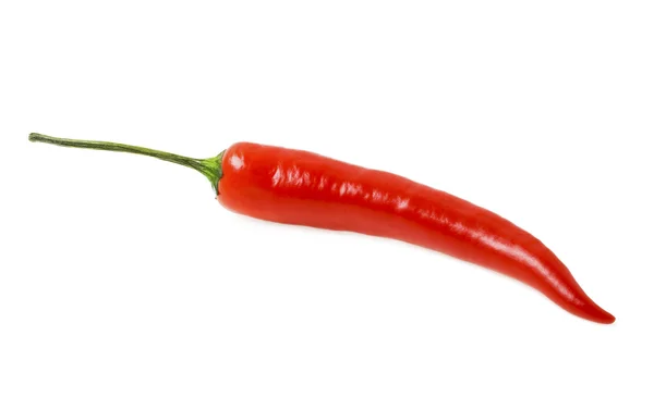 Röd chili peppar isolerad på en vit bakgrund — Stockfoto