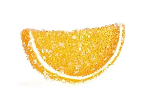 Jujube - caramelo de jalea naranja aislado sobre fondo blanco —  Fotos de Stock