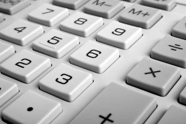 Closeup image of calculator keyboard — Stock Photo, Image