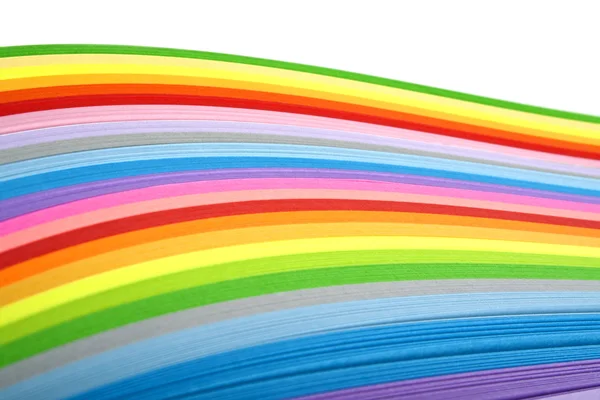 Pappersremsor i regnbågens färger — Stockfoto