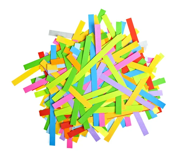 Paper strips in rainbow colors — Stock Photo, Image