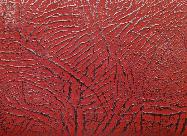 Textura de couro vermelho, fundo — Fotografia de Stock