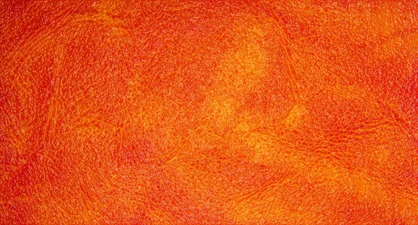 Abstract orange leather label — Stock Photo, Image