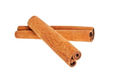 Tarçın beyaz arkaplanda yapışır