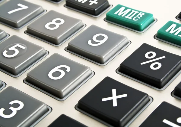 Close-up beeld van calculator toetsenbord — Stockfoto