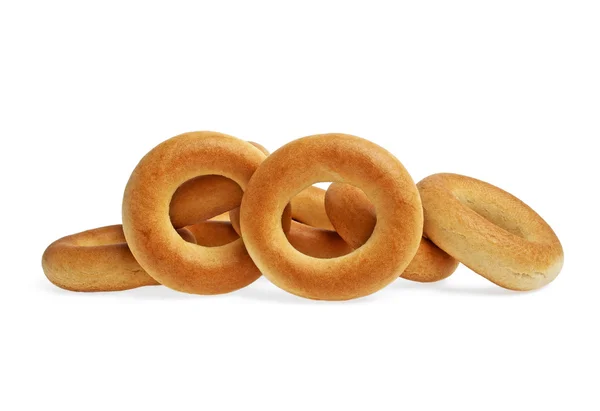 Bagels geïsoleerd op een witte achtergrond — Stockfoto