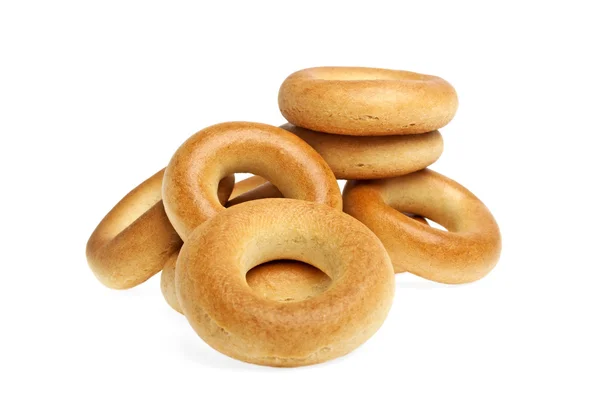 Bagels geïsoleerd op een witte achtergrond — Stockfoto