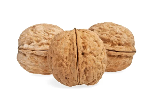 Walnuts on a white background, isolated objects — Stock Photo, Image