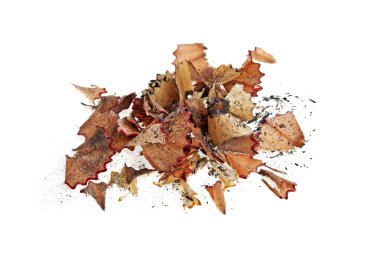 Tıraş beyaz arka plan üzerinde ahşap kalemler