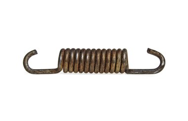 beyaz zemin üzerine metal bahar