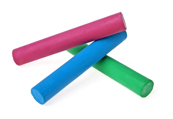 Coloridos lápices de colores sobre un fondo blanco — Foto de Stock