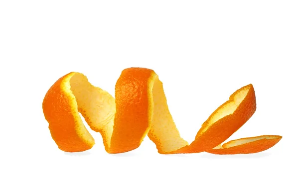 Beyaz bir arka plana dayanır portakal kabuğu — Stok fotoğraf