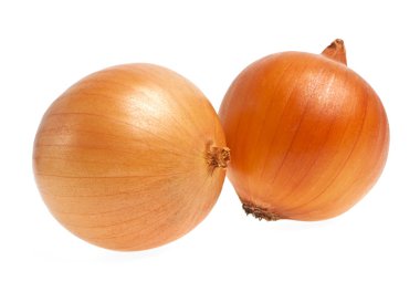 Beyaz arkaplanda soğanlar