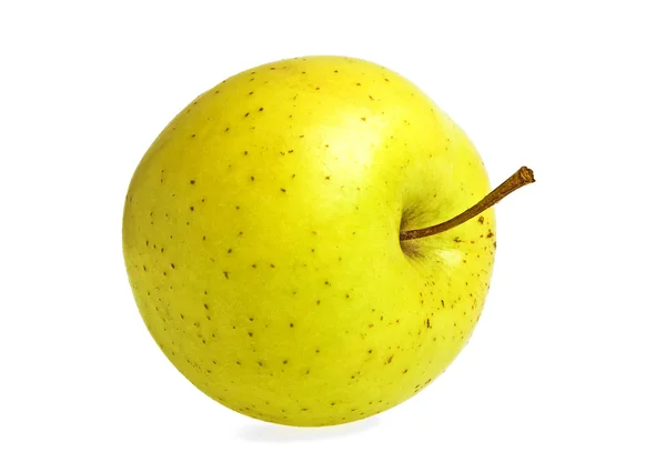 노란 사과 흰 배경에 고립 — 스톡 사진