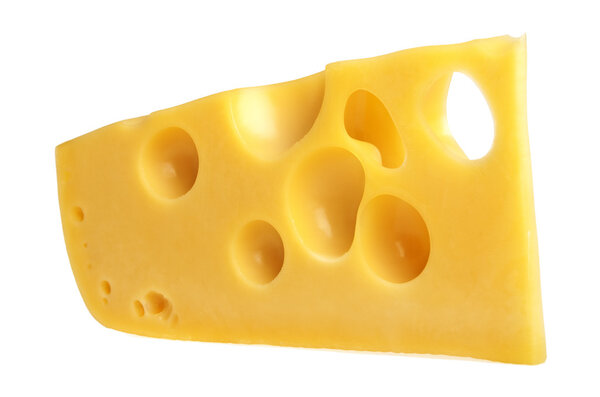 Cheese isolated on a white background