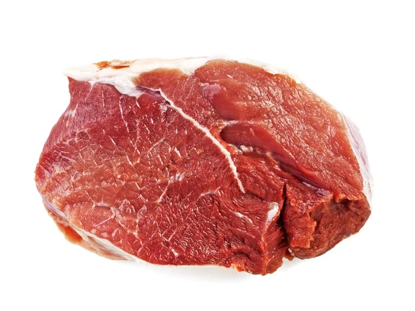 Carne cruda aislada sobre fondo blanco — Foto de Stock