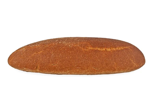 Delicioso pão de centeio no fundo branco — Fotografia de Stock