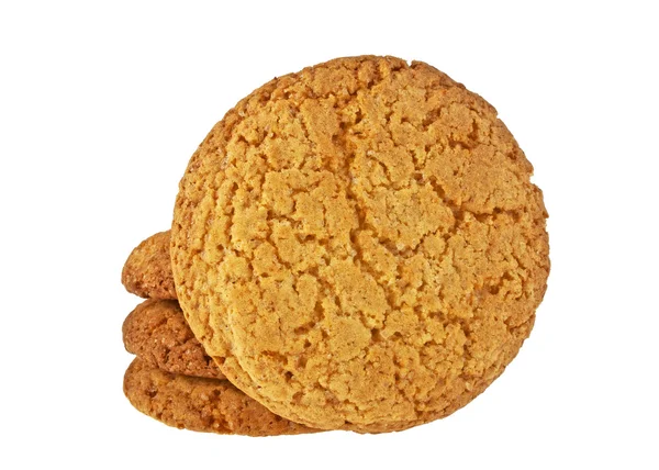 Cookies auf weißem Hintergrund — Stockfoto