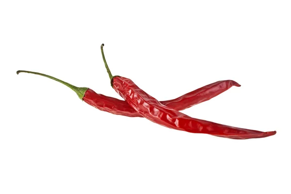 Röd chili paprika isolerad på vit bakgrund — Stockfoto