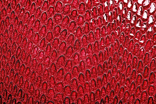 Red snake skin background — Stock Photo, Image