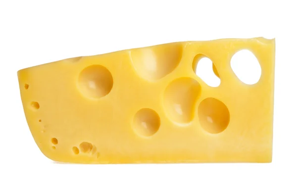 Käse isoliert auf weißem Hintergrund — Stockfoto