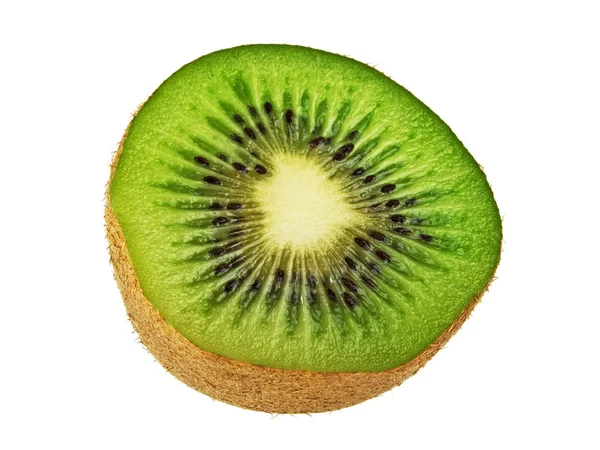 Tranche de kiwi isolé sur fond blanc — Photo