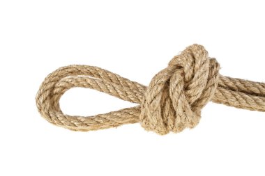 beyaz arkaplanda izole edilmiş ip