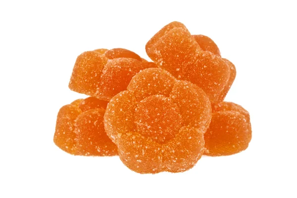 Kleurrijke marmelade op een witte achtergrond — Stockfoto