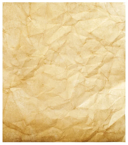 Altes Papier isoliert auf weißem Hintergrund — Stockfoto