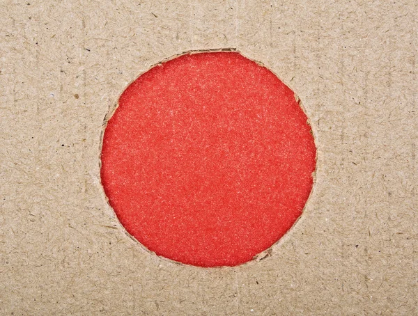 Hladké hole s červeným papíru a lepenky — Stock fotografie