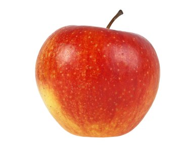 beyaz arkaplanda elma