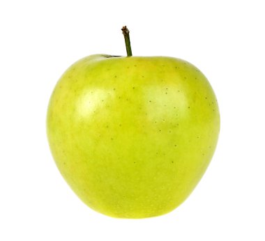Yeşil Elma beyaz arkaplanda izole edildi